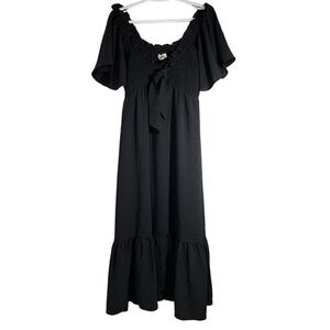 dRa Los Angeles Black Off the Shoulder Benny Dress size L